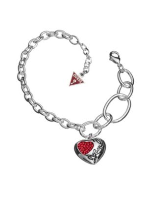 Red Mini Concave Heart Bracelet