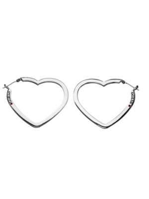 Flat Open heart Earrings