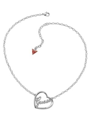 prezzi e offerte Heart Pave Script ID Necklace su prezzi in promozione