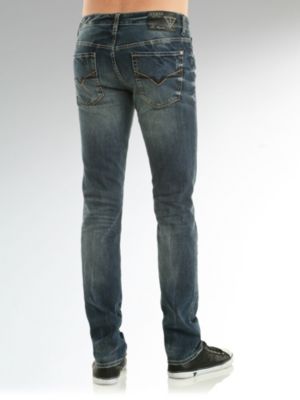 Skinny Used Comfort Blue Denim