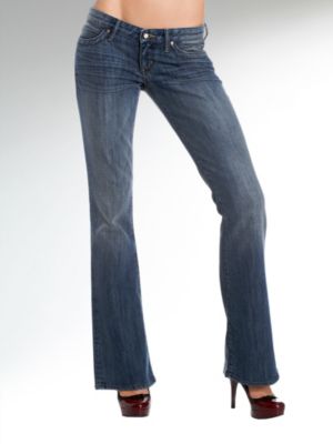 Foxy Flare Shiny Stretch Denim van kantoor artikelen tip.