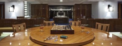 An entertainment room is great for a little indoor fun