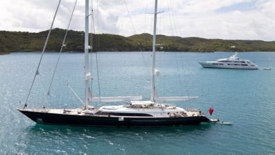 a sail and motor yacht