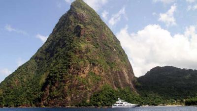 Discover St Lucia via superyacht