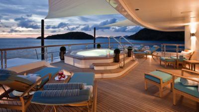 The hot tub on Polar Star