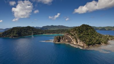 Zefira anchored in Fiji