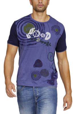 T-shirts & Polos  Desigual Manolos Blue Regular Fit 
