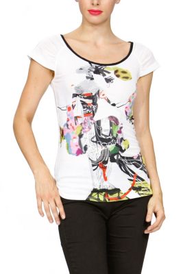 T-shirts & Camisas Desigual Aguamarina