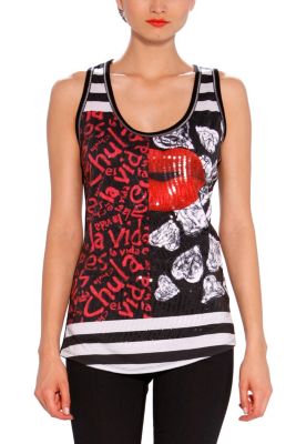 T-shirts Desigual Lettering Kiss