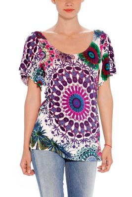 T-shirts Desigual Floreada