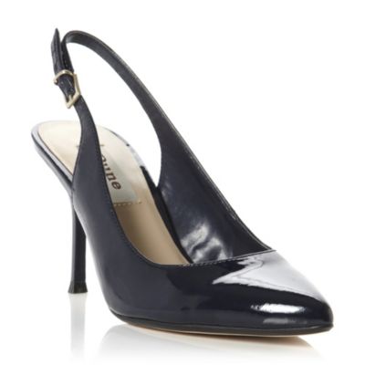 dune navy wedges
