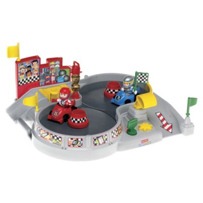 Fisher Price World Of Little People EddieS Race Track