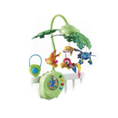 Fisher Price Rainforest Peek-a-Boo Leaves Musical Mobile