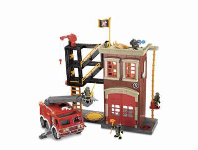 Fisher Price Imaginext Firestation and Fire Engine