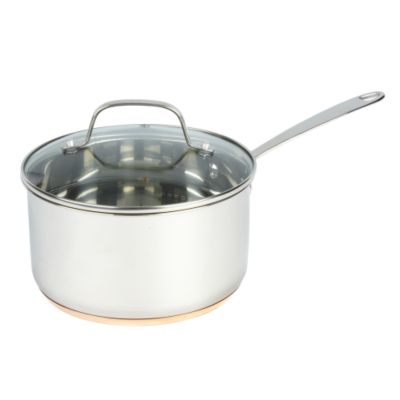 Different by Design Copper Bottom Stainless Steel Saucepan with Lid 20cm
