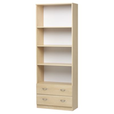 Sainsburys 2 Drawer Bookcase Bookcase Maple