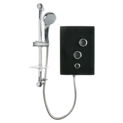 Black Glass 9.5kW Electric Shower