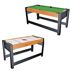 4 2 in 1 Pool and Air Hockey Table