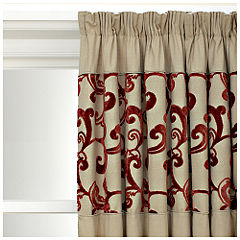 Tu Terracotta Cutwork Scroll Curtains