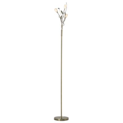 Tu Leaf Floor Lamp Antique Brass