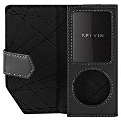 Belkin Components Belkin Ipod Nano 4G leather folio black