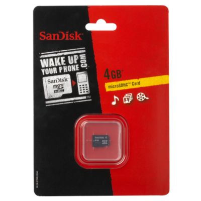 SanDisk Micro SDHC 4GB Card Only