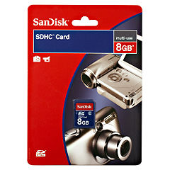 SanDisk 8GB SD HC Card