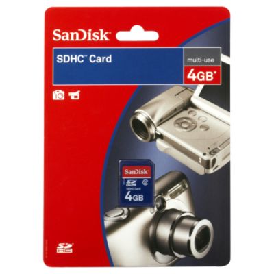 sandisk 4GB SD HC Memory Card