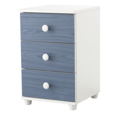 Narrow 3 Drawer Bedside Cabinet