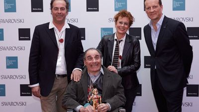 Luca Brenta received a standing ovation when he was given the Lifetime Achievement Award
